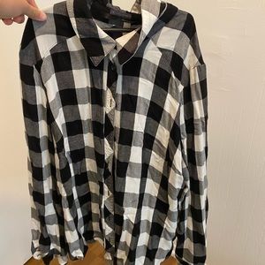 Black and white flannel